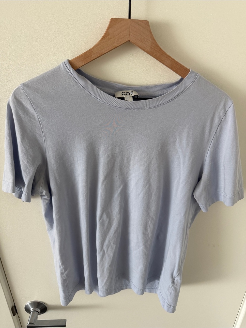 COS Pale Blue Short Sleeve Crewneck Tee